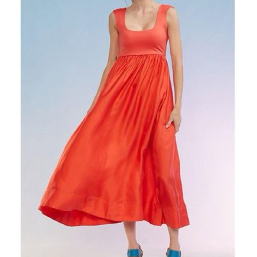 CYNTHIA ROWLEY Isla silk Dress- Orange - Picture 1 of 9